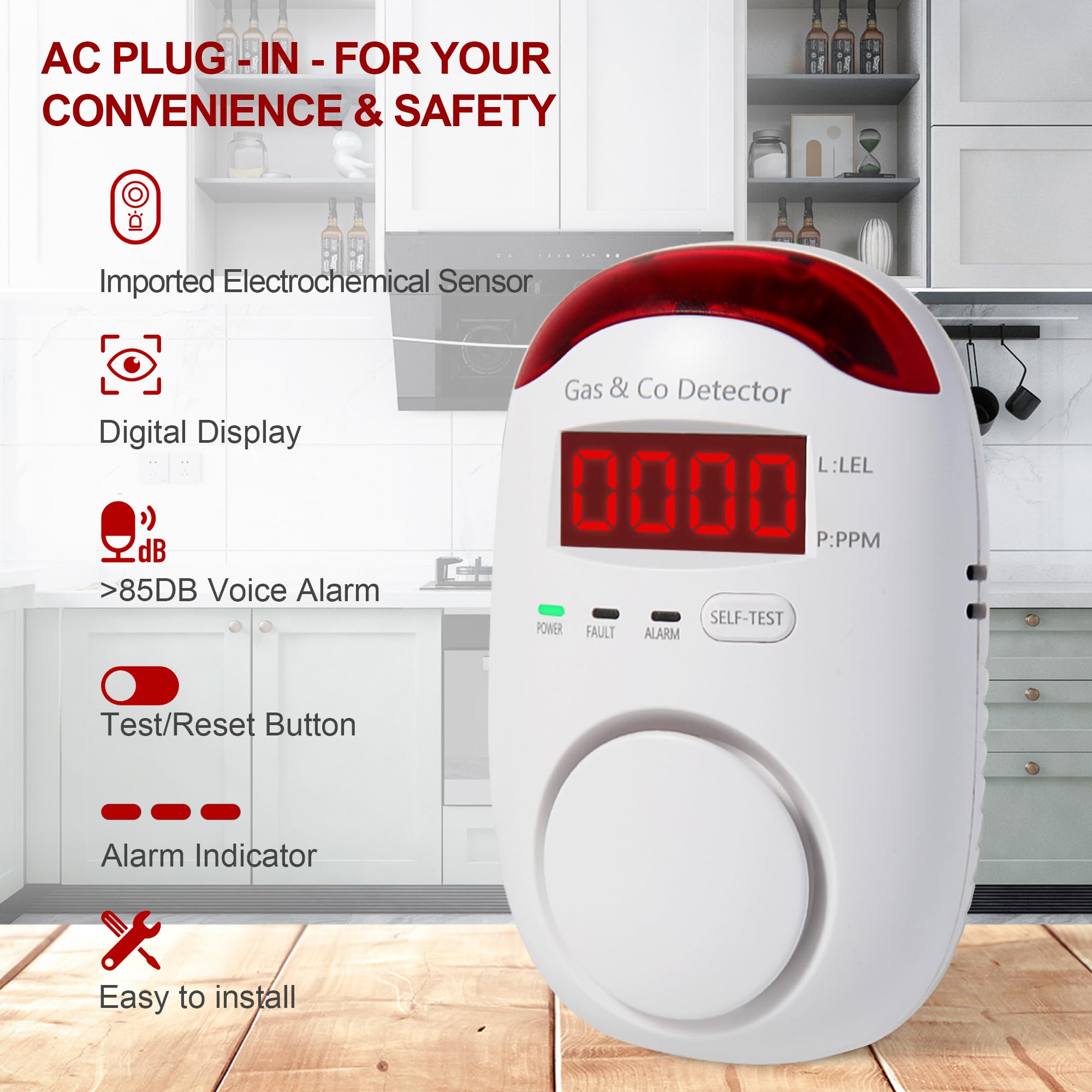 Rilevatori combinati di gas e  - Co Detector Plug recensione e prezzo